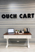 Modern Wooden Office Table with 3 Storage Drawers | Home Office & Study Desk