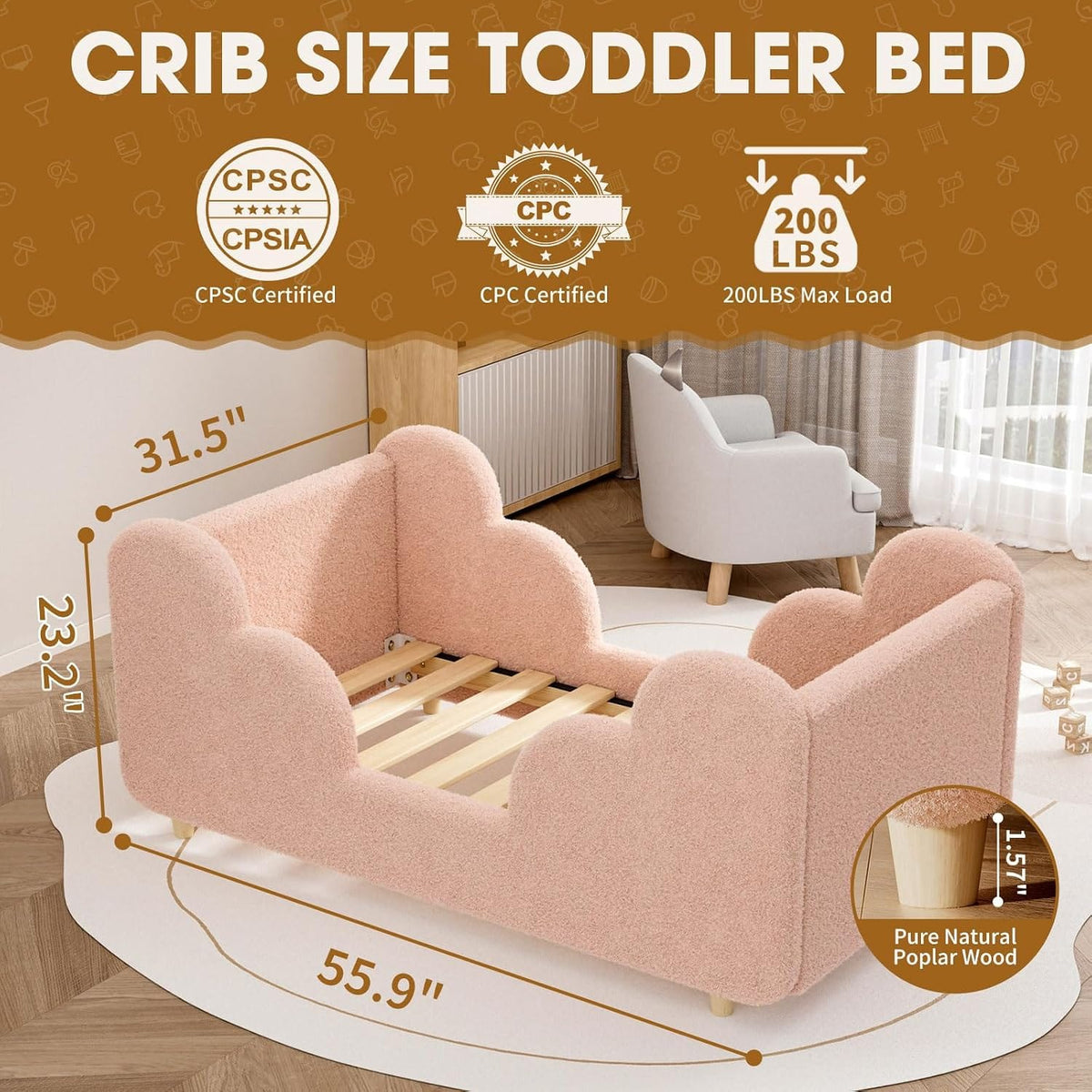 Premium Pink Single Kids Bed