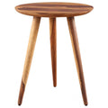 Solid Sheesham Wood Tripod End Table | Stool | Side Table | Corner Table | Sofa Side Table (Honey)