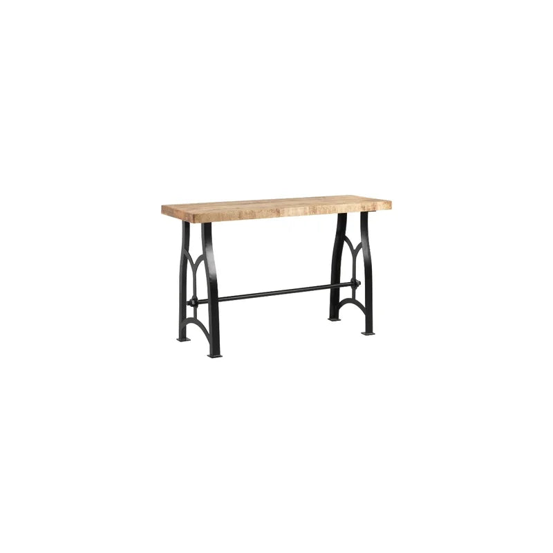 Jasiel Solid Wood Top Console Table