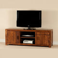 Wide Screen Solid Sheesham Wood TV Unit | Entertainment Unit