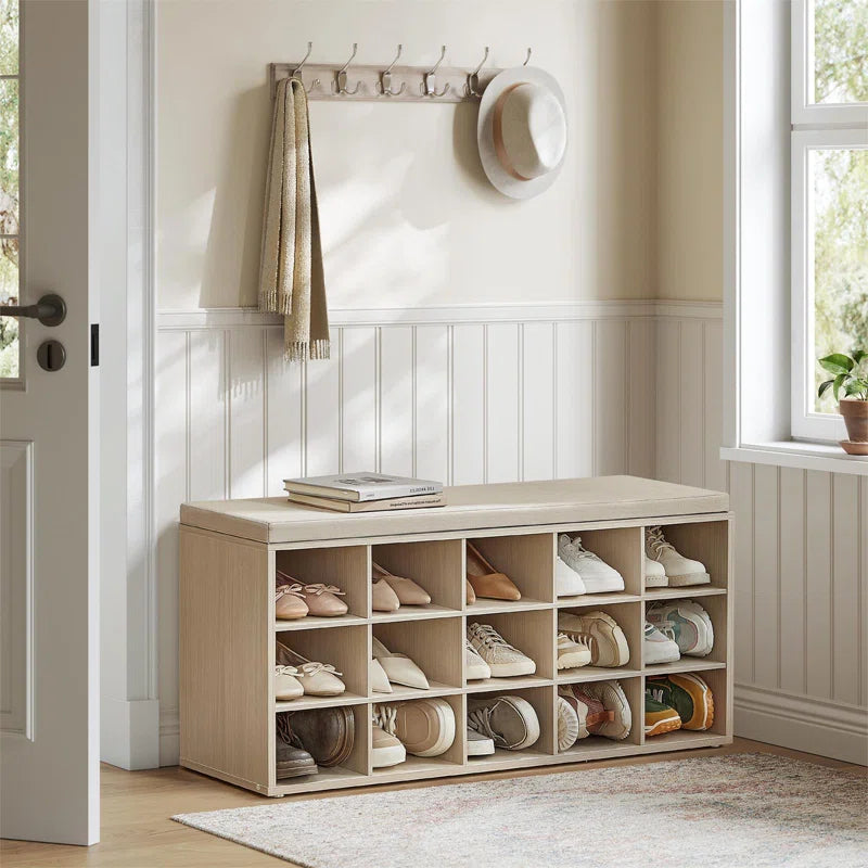 15 Pair Shoe Storage Bench