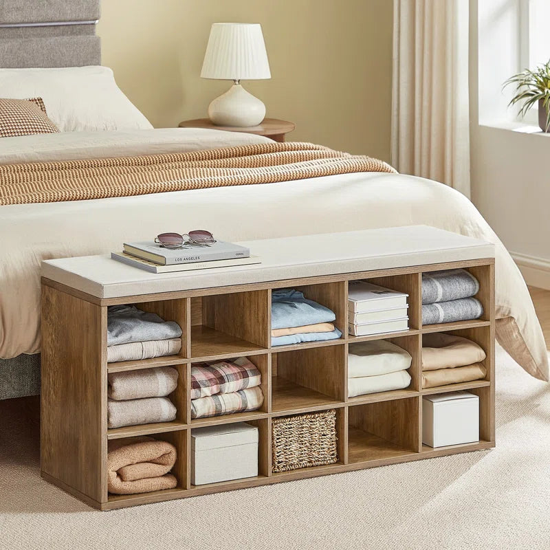 15 Pair Shoe Storage Bench