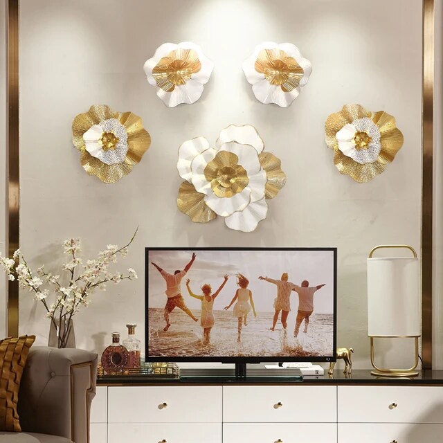 5 FLOWER WALL ART