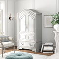 Casner Armoire Modern Bedroom Wardrobe Solid Wood Storage