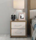 Nora Bedside Table in Lyon Walnut Finish