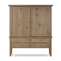 Alena Cabinet – Worn Oak Wooden Storage Cabinet for Bedroom or Living Room