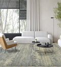 Dazzle Modern Pattern Hand Knotted  Rectangle Anti-Skid Designer Carpet, Prayer Rug For Office Cabins, Small Living Spaces - 2'X3'