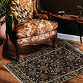 Luxor Classic Pattern Hand Knotted  Rectangle Anti-Skid Designer Carpet, Prayer Rug For Office Cabins, Small Living Spaces - 2'X3'