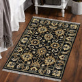 Luxor Classic Pattern Hand Knotted  Rectangle Anti-Skid Designer Carpet, Prayer Rug For Office Cabins, Small Living Spaces - 2'X3'