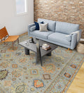 Mahal Traditional Pattern Hand Knotted  Rectangle Anti-Skid Designer Carpet, Prayer Rug For Office Cabins, Small Living Spaces - 4'x6'