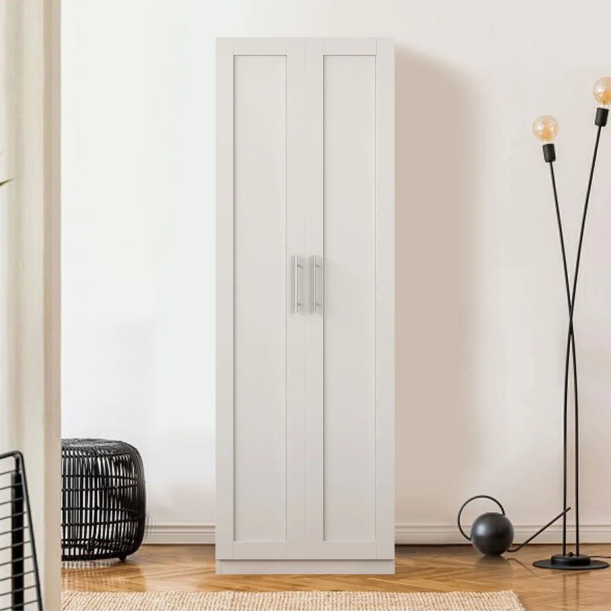 Blondean Bedroom Armoire – Space-Saving Wardrobe Closet with Ample Storage-OUCH CART | Wardrobe 