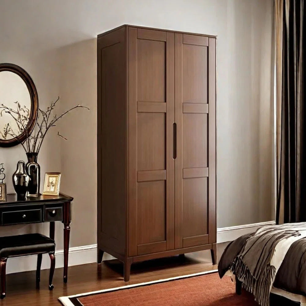Elegant European Retro Wardrobe Minimalist Bedroom Storage Solution-OUCH CART | Wardrobe 