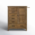 Edan Solid Wood Storage Armoire – Spacious Bedroom Wardrobe
