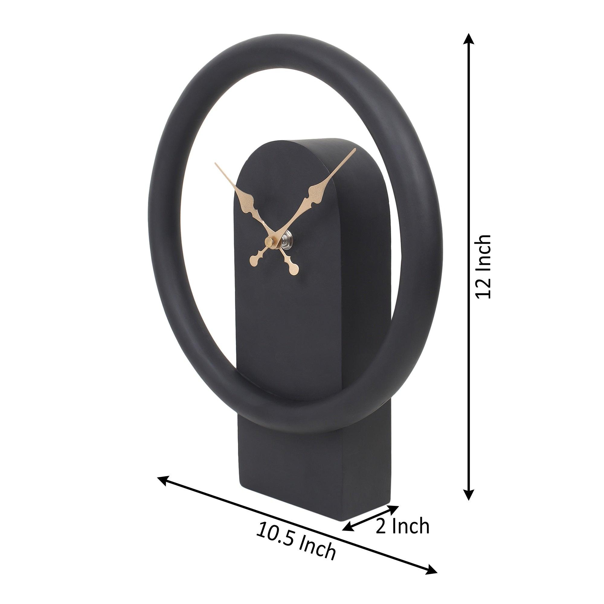 Wood's Dual Essence Clock in Black - Ouch Cart 