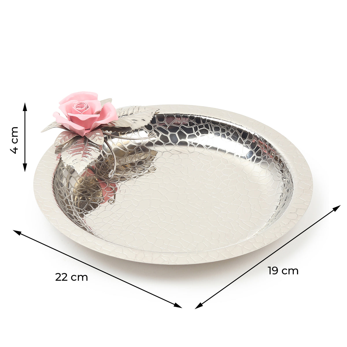 Petal Eclat Pink Circle Plate - Ouchcart