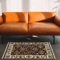 Luxor Classic Pattern Hand Knotted  Rectangle Anti-Skid Designer Carpet, Prayer Rug For Office Cabins, Small Living Spaces - 2'X3'