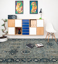 Heritage Traditional Pattern Hand Knotted  Rectangle Anti-Skid Designer Carpet, Area Rug For Bed Room, Living Room - 6'x9'