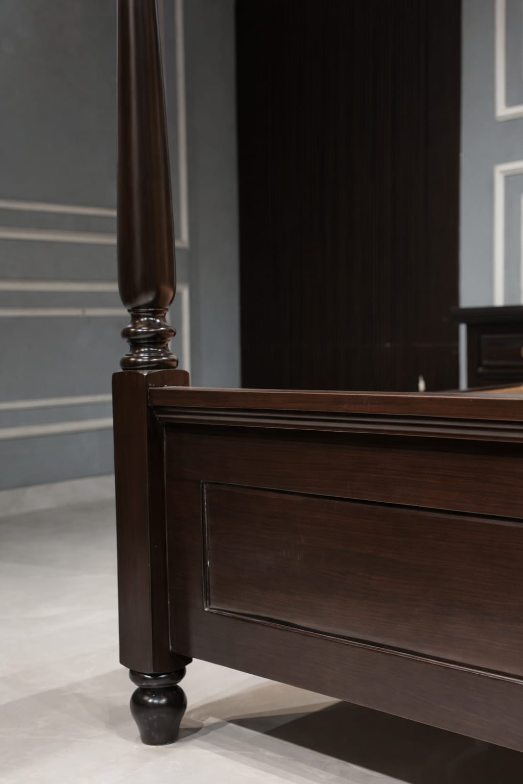 Solid Wood King Bed with Bedside Tables | Classic Wooden Bedroom Set