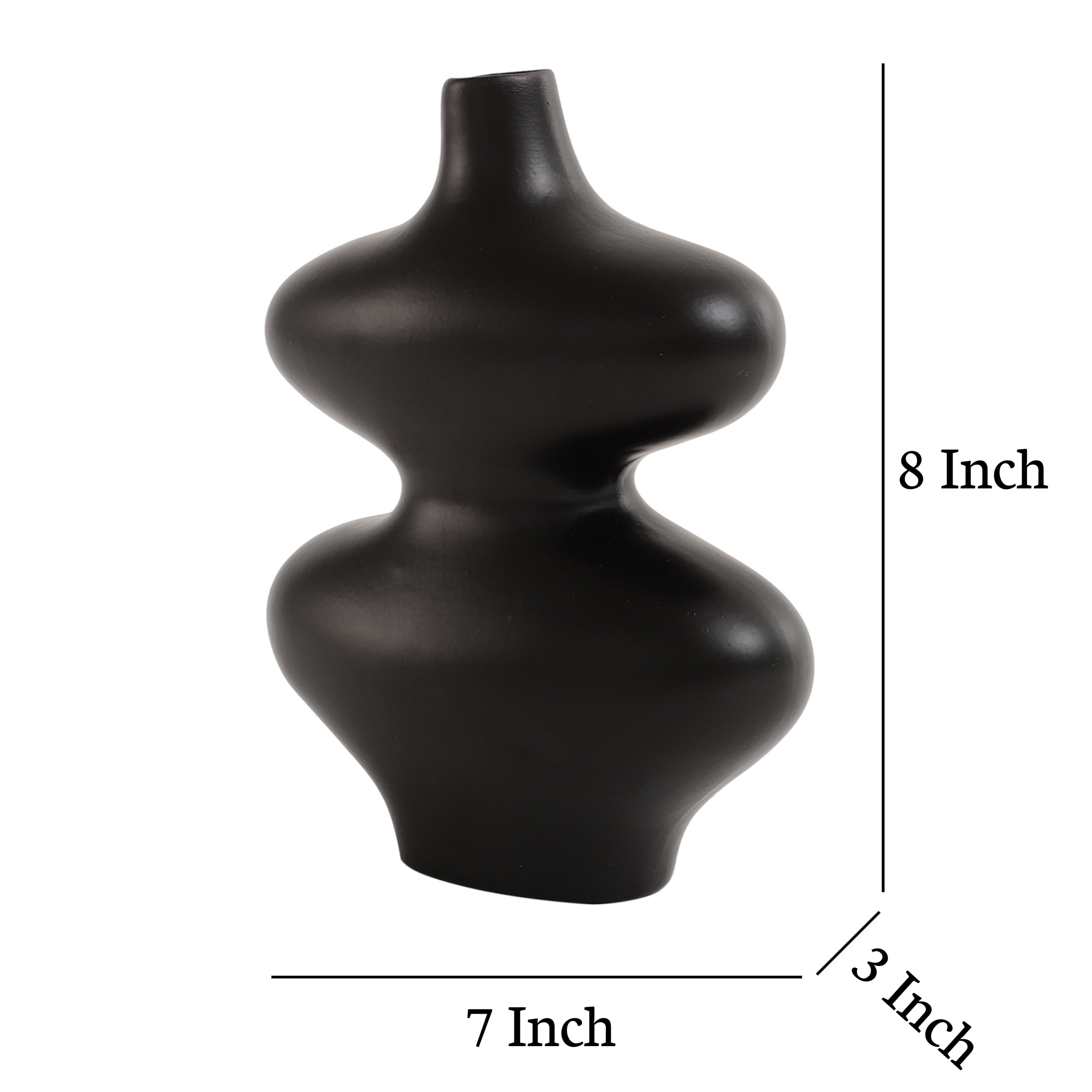 Ewan Black Vase