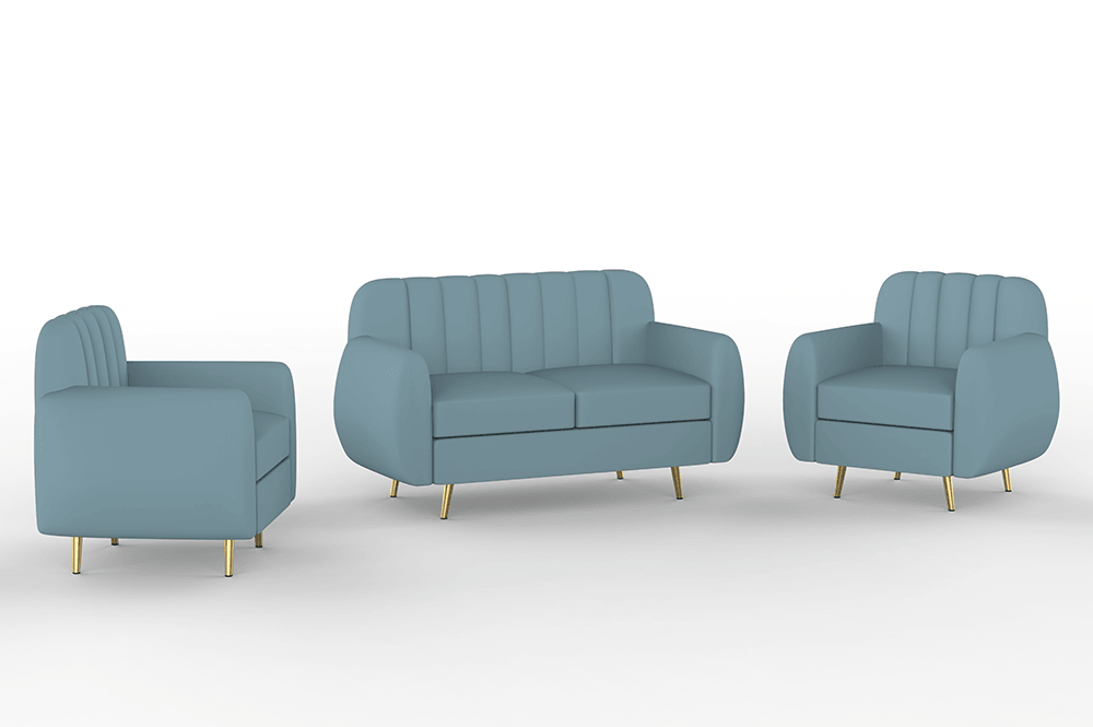 Hazy High Density Foam Sofa Set - Ouch Cart 