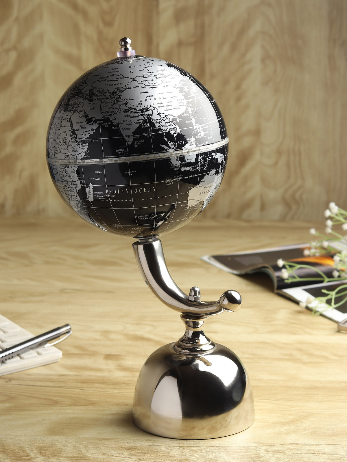 Noir Meridian Globe
