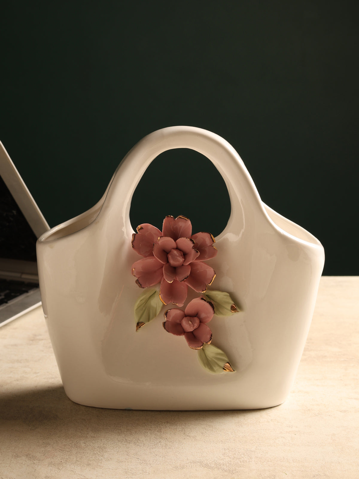 Handbag Fleur Porcelain Vase