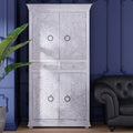 Lancey Solid Wood Wardrobe Armoire Minimalist Stylish Storage