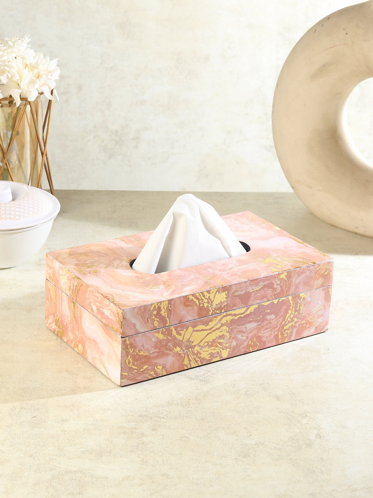 Rosa Perlino Tissue Box  - Ouchcart