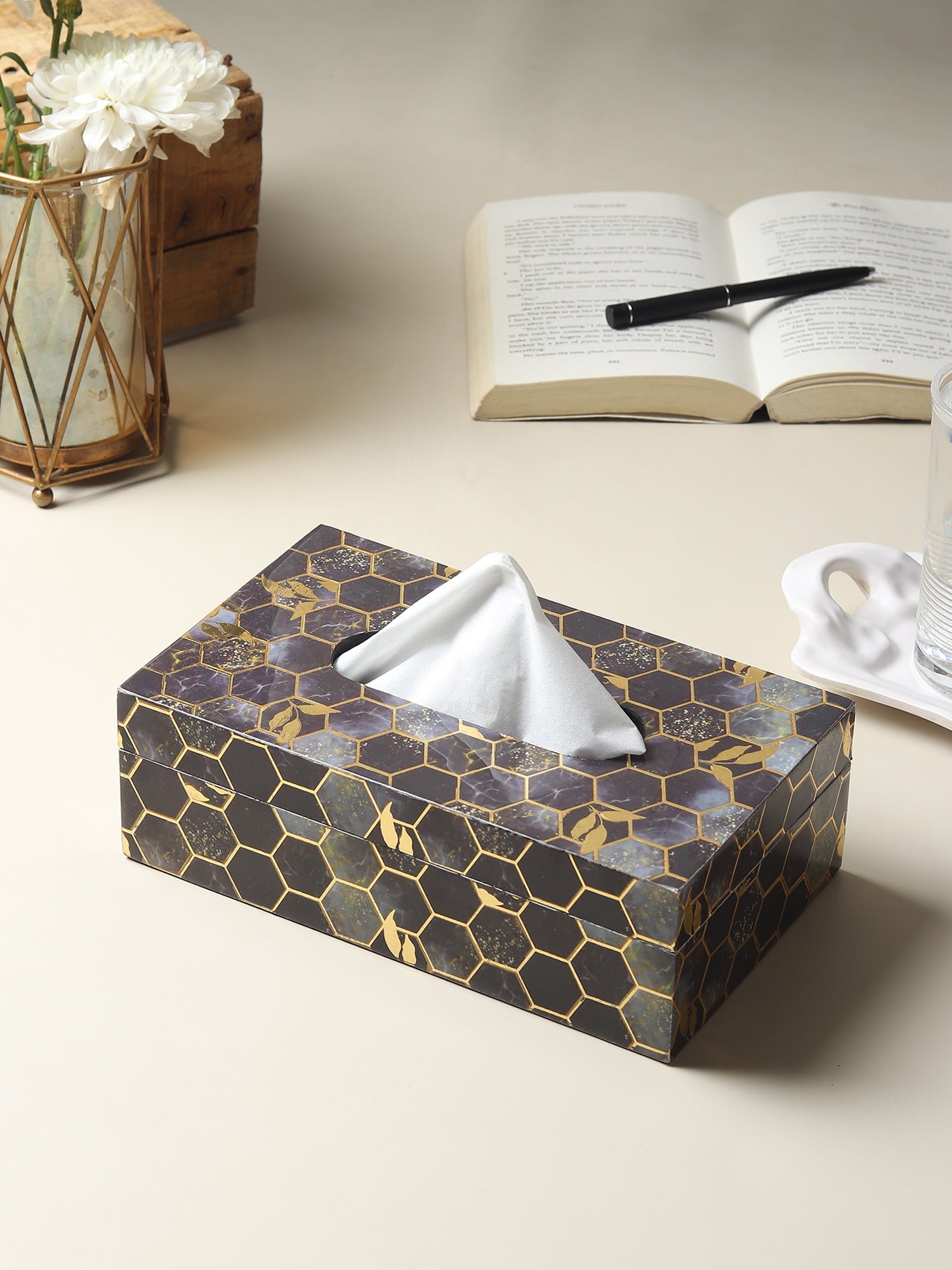 Gilded Hive Tissue Box - Ouchcart