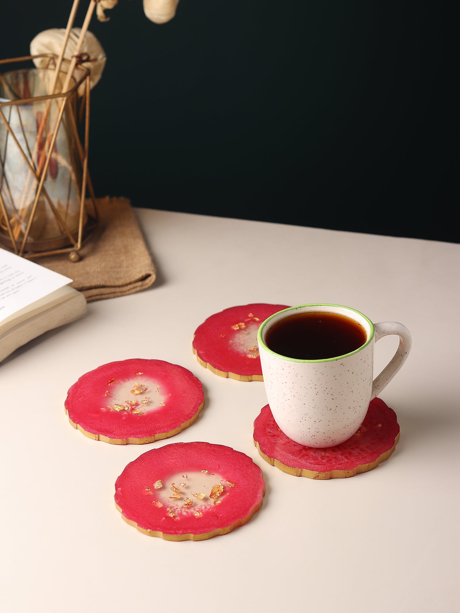 Quartz Glow Coaster Set - OUCHCART