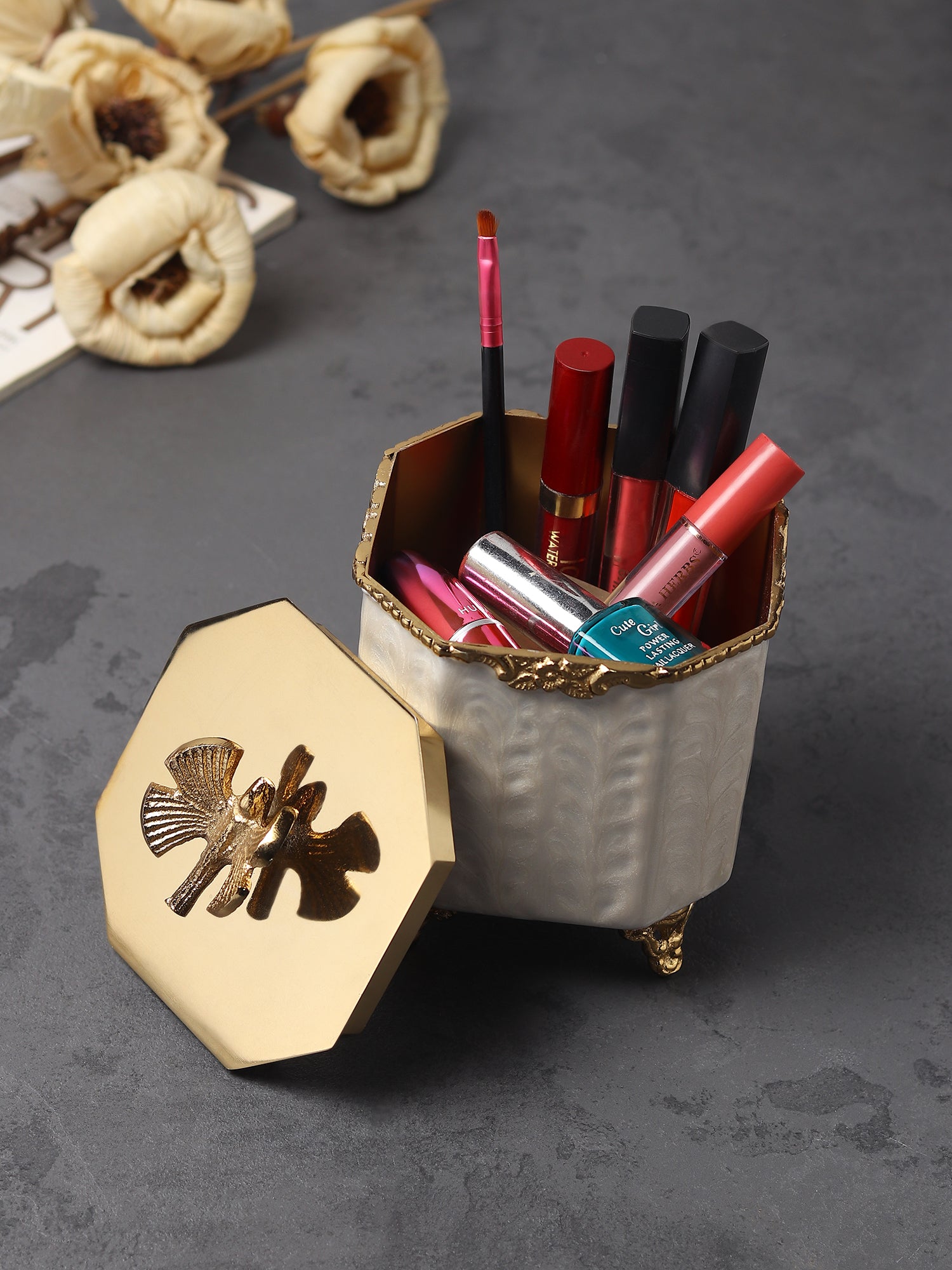 Avelion Ivory Pearl Small Storage Box- OUCHCART