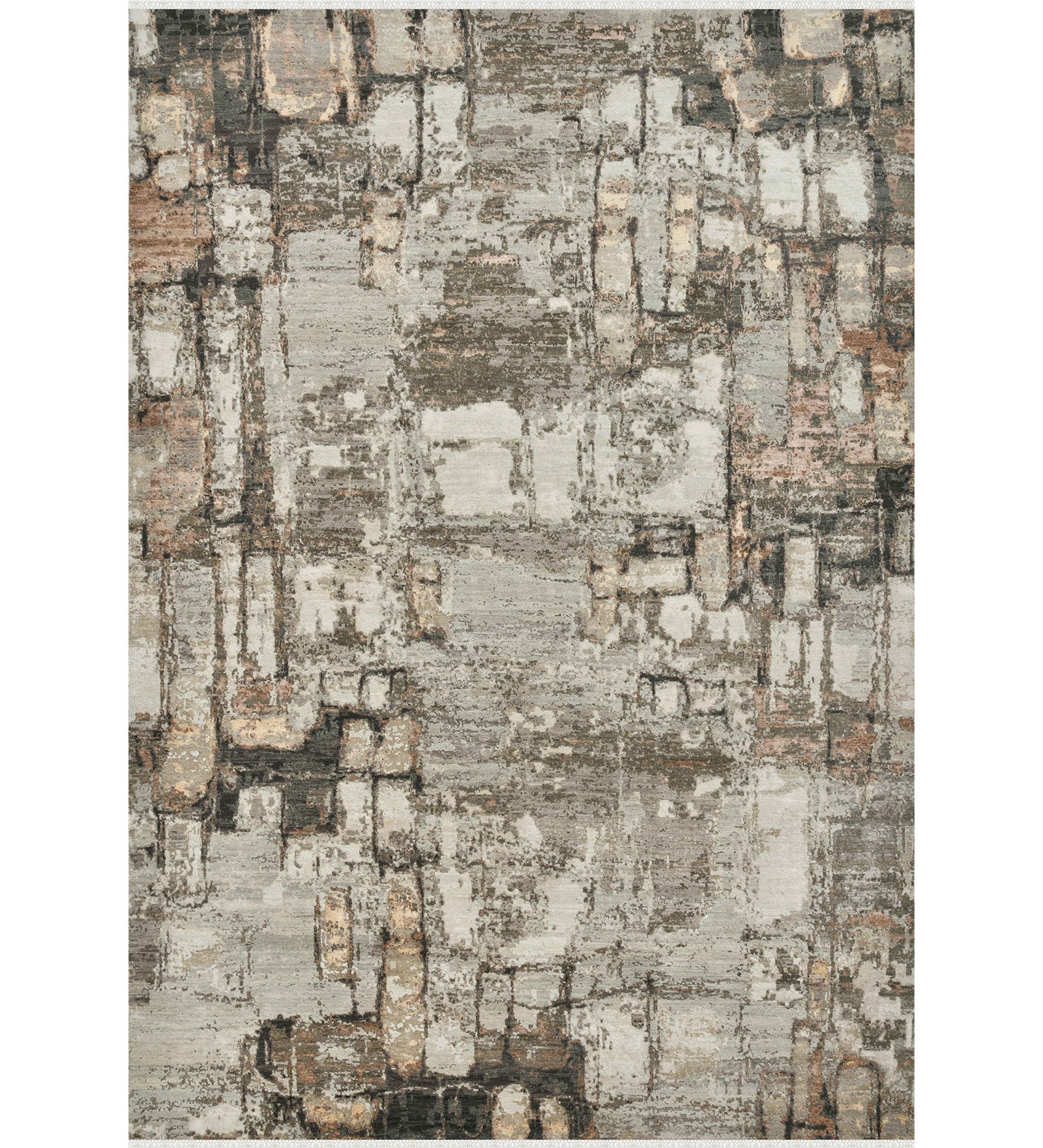 Ensemble Modern Pattern Hand Knotted  Rectangle Anti-Skid Designer Carpet, Area Rug For Bed Room, Living Room - 6'x9'