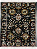 Luxor Classic Pattern Hand Knotted  Rectangle Anti-Skid Designer Carpet, Prayer Rug For Office Cabins, Small Living Spaces - 2'X3'