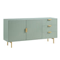 Modern Fluted Sideboard Cabinet with Drawers & Storage