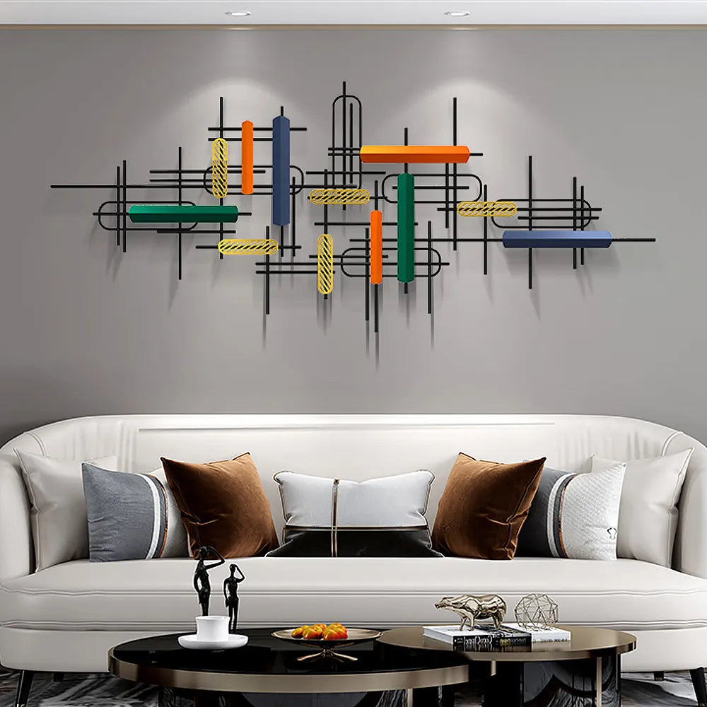 ORANGE CRISS WALL ART