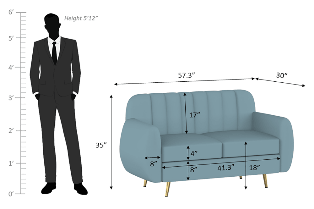 Hazy High Density Foam Sofa Set