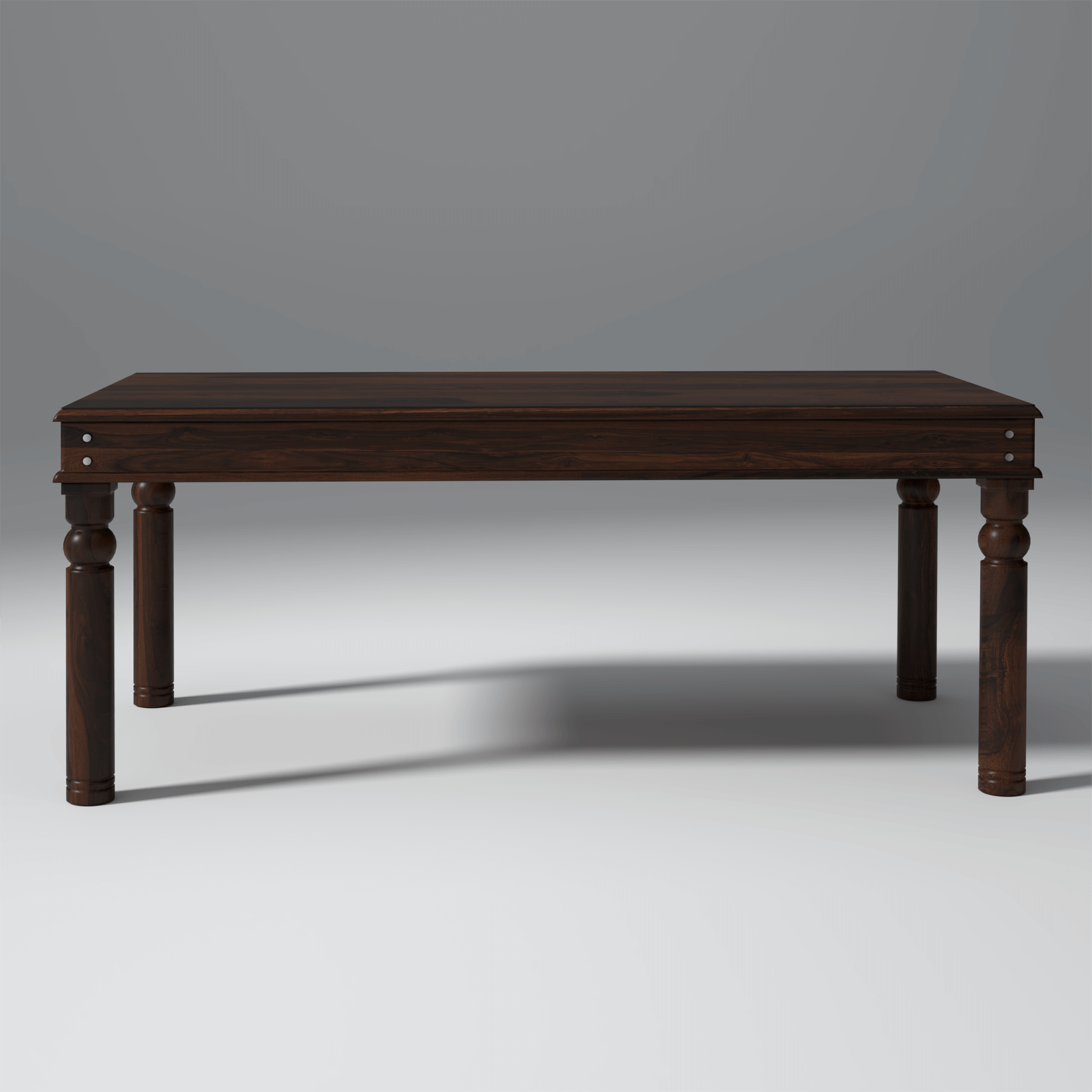 Adria Sheesham Wood Dining Table 6 Seater In Walnut
