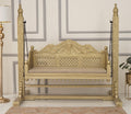 Crate Wooden Swing Chair (Gold Finish)