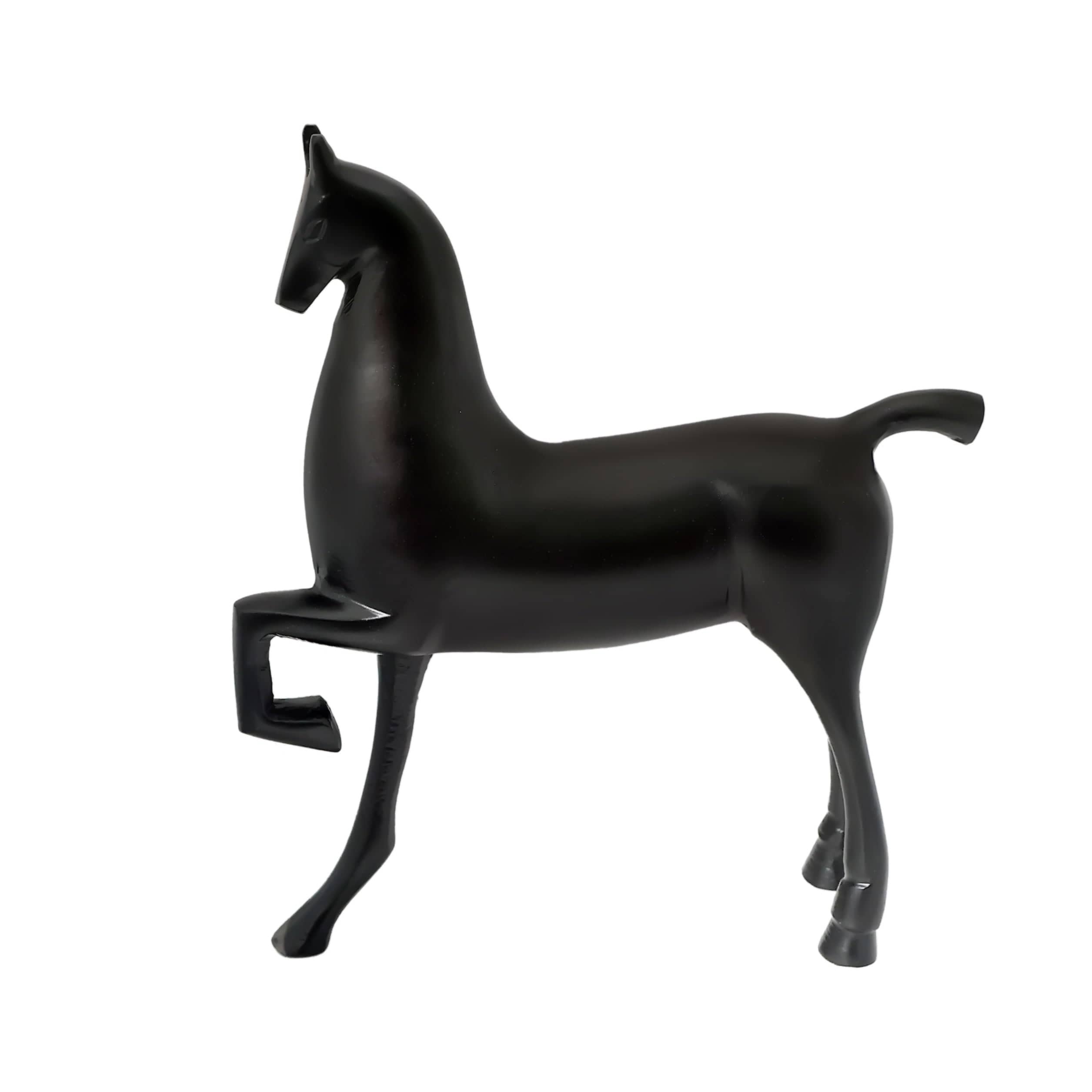 Enigmatic Equine Sculpture Black