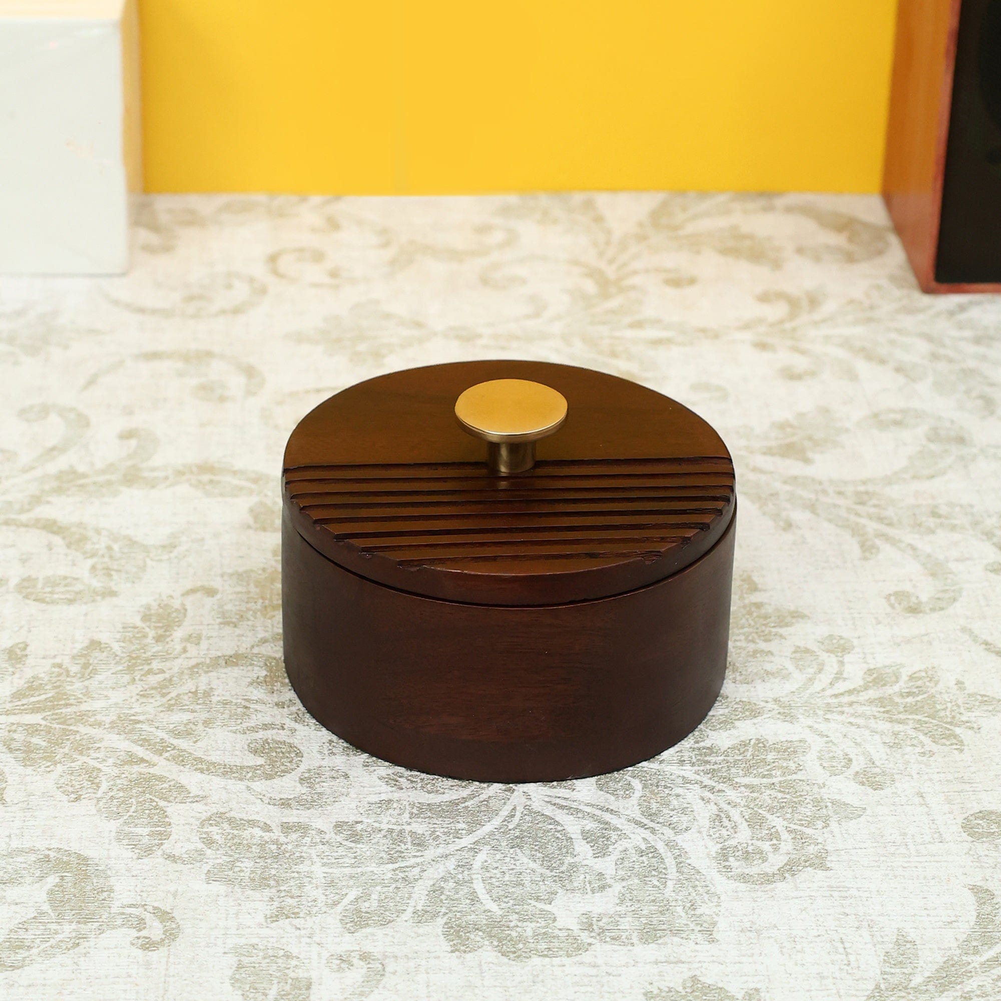 The Artisan's Stripes- Trinket Small Brown Box