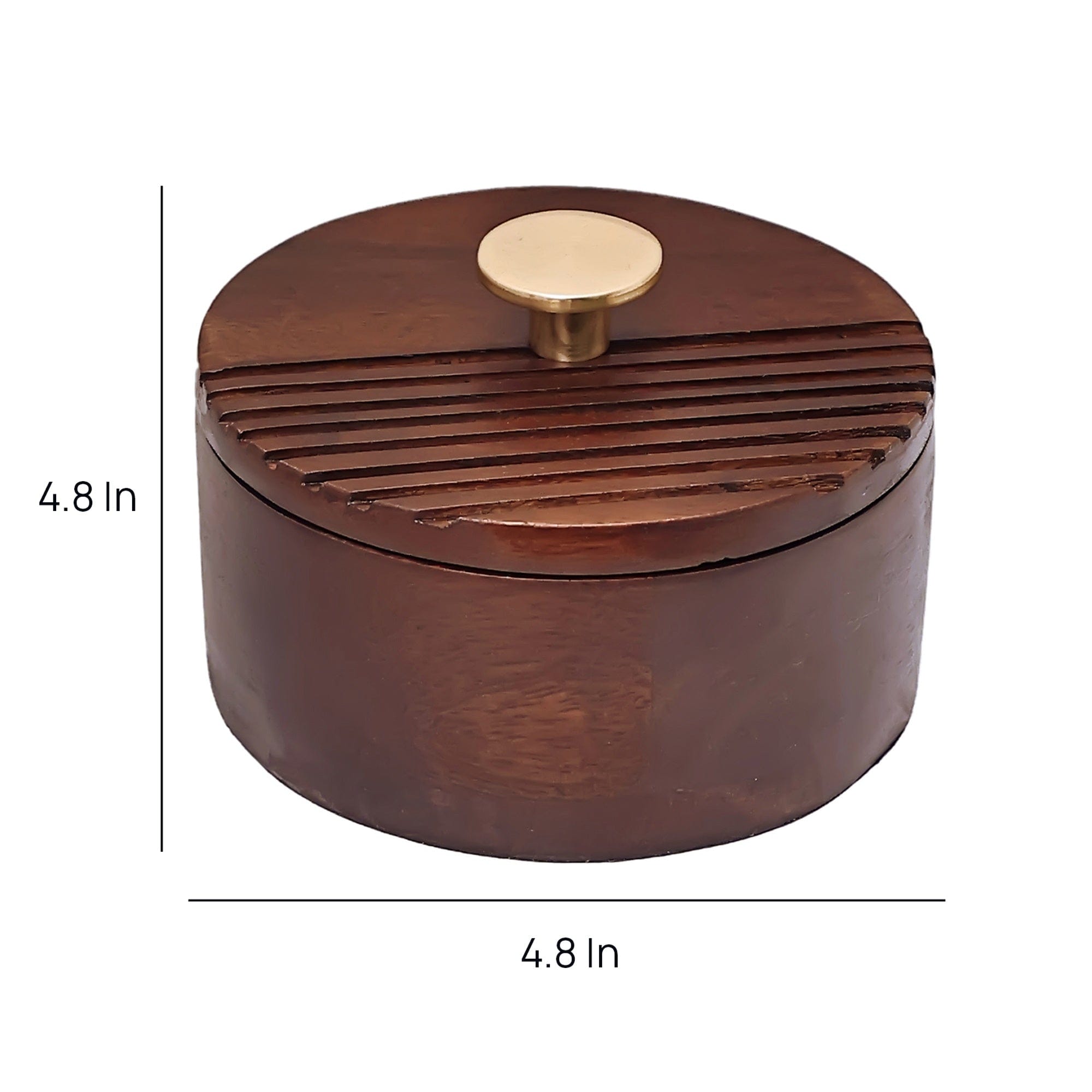The Artisan's Stripes- Trinket Small Brown Box
