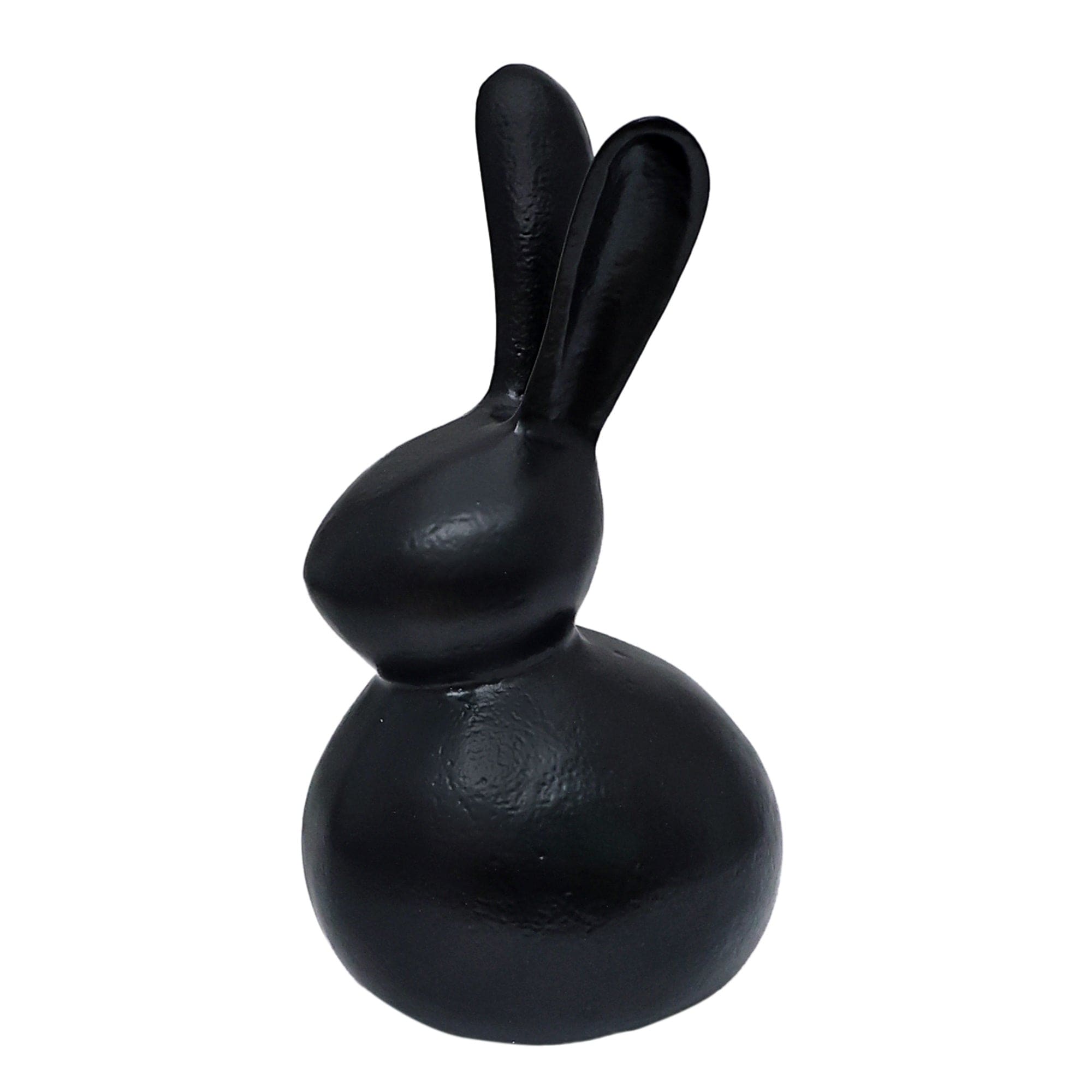 Abstract Hare Sculpture Black