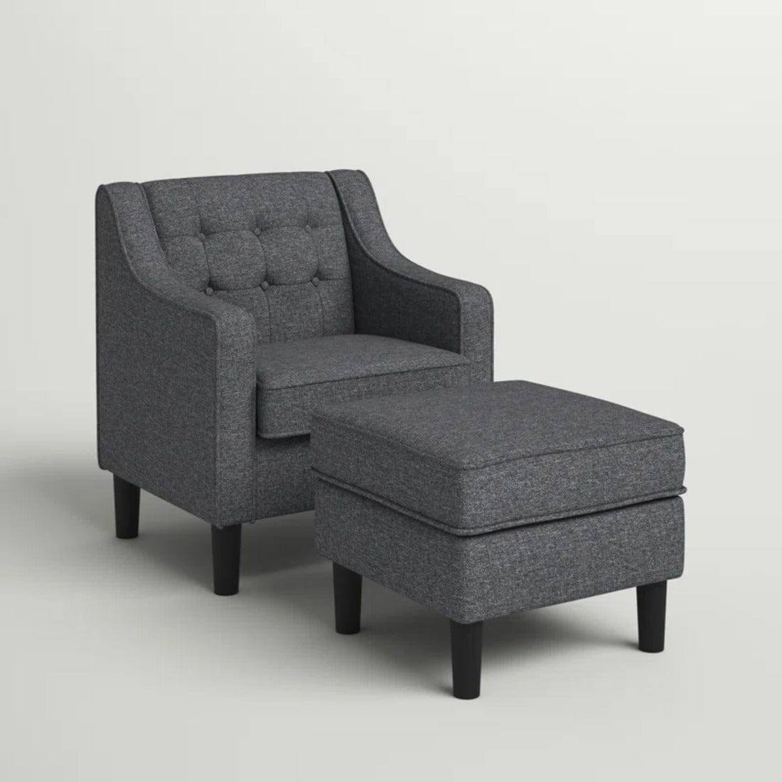 Pearson accent chair with ottoman