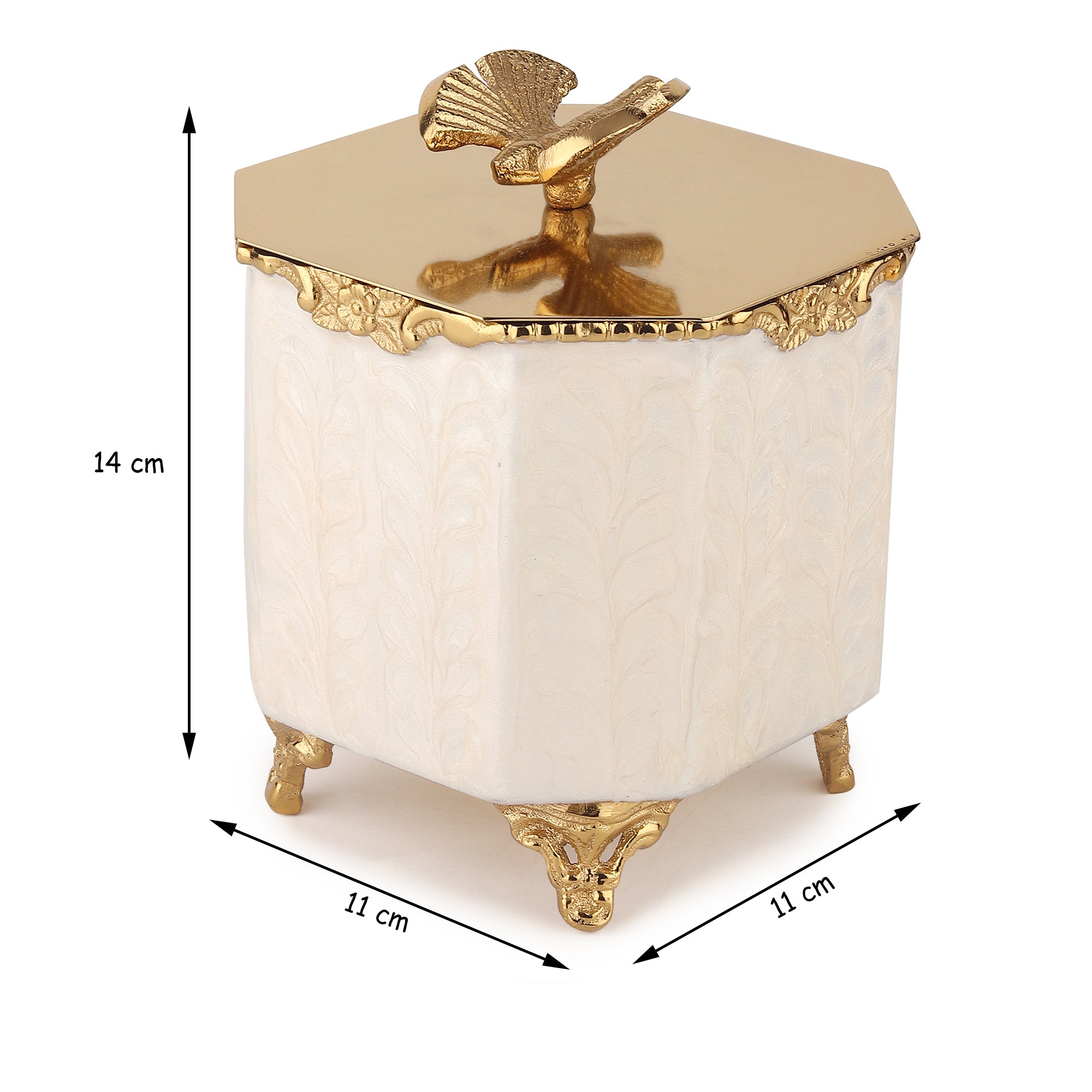 Avelion Ivory Pearl Small Storage Box- OUCHCART
