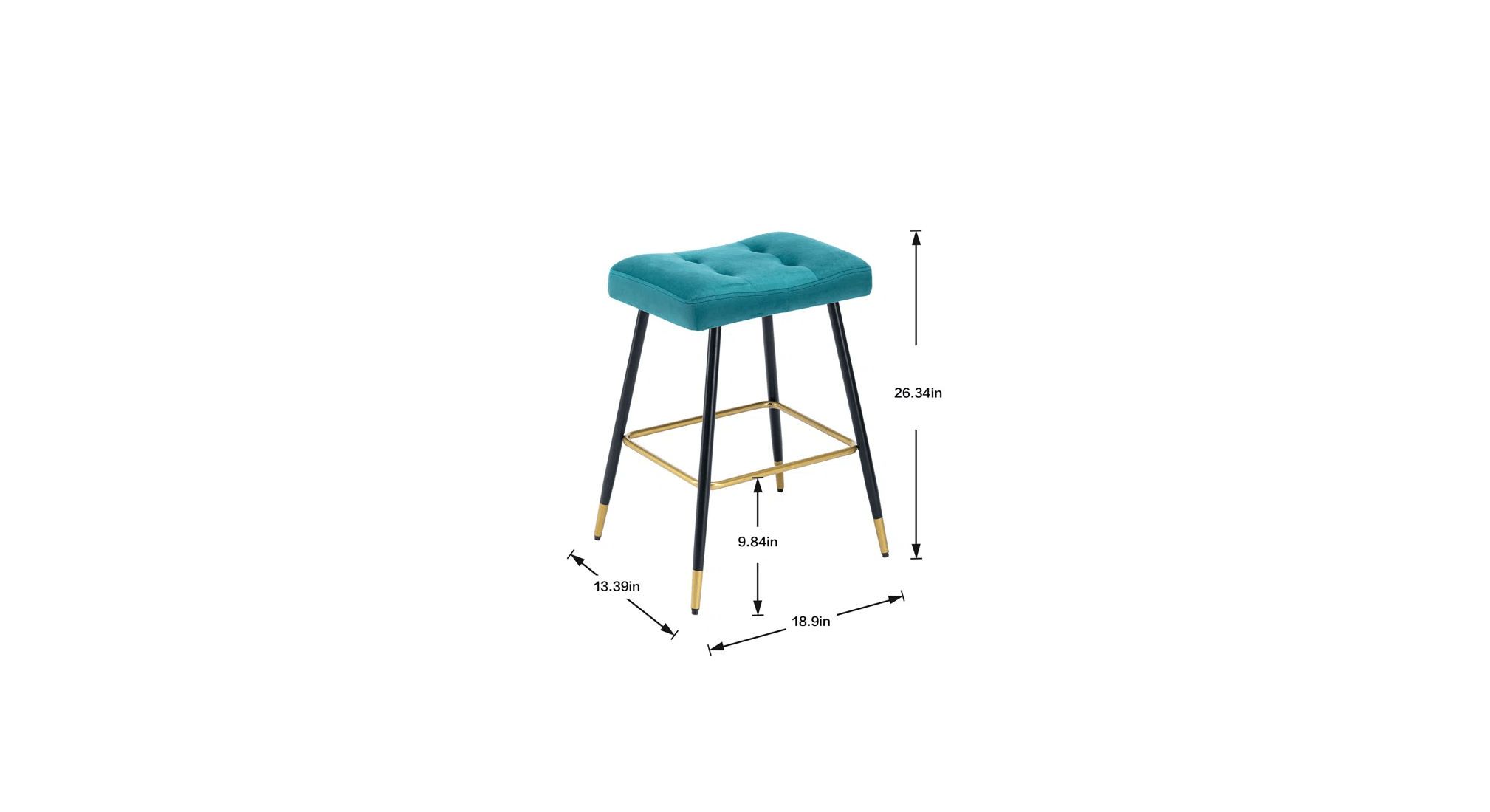 JULIO COUNTER STOOL TEAL