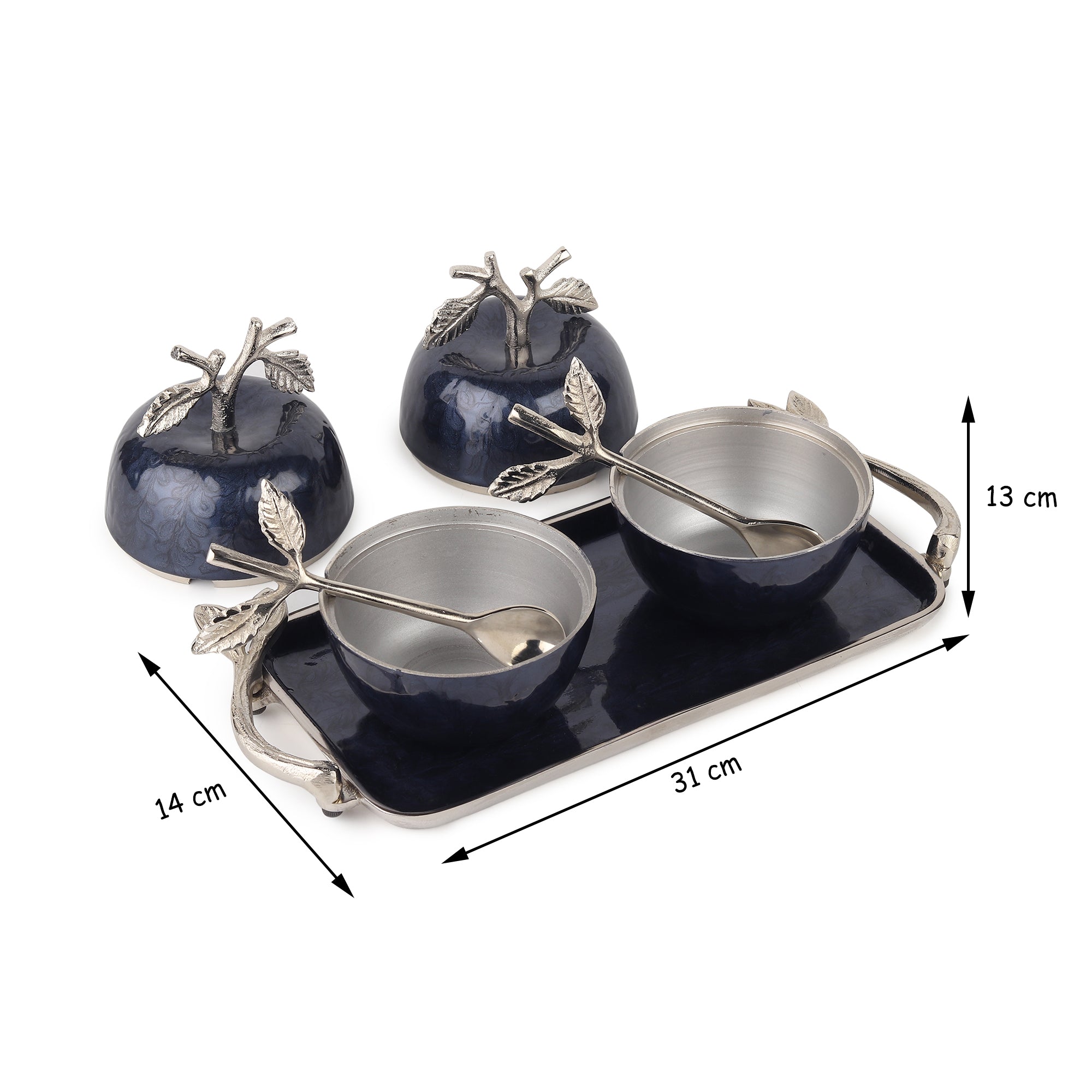 Dravelion Blue Pearl Apple Set
