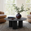 40" Drum With 3 Legs Pedestal Round Coffee Table