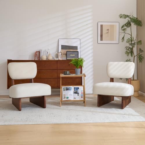 Ouch Cart Modern Upholstered Accent Chair with Wooden Frame | Comfortable Lounge Chair