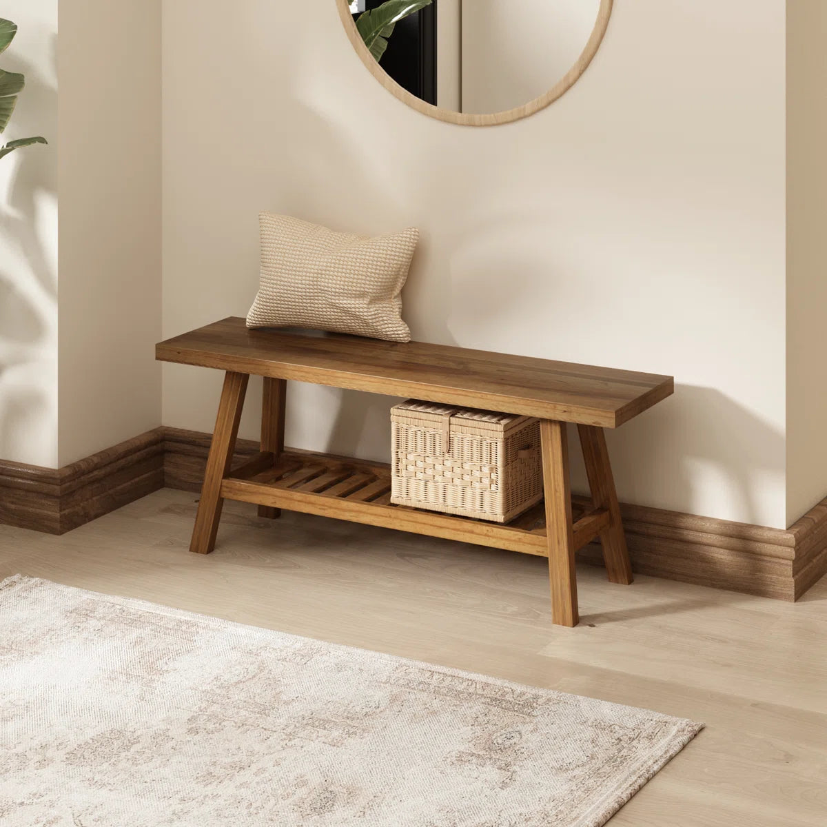 Solid Reclaimed Wood Bench